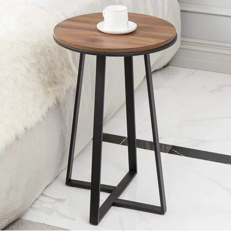 LWLIUANG Round Side Table End Table for Living Room/Bedside Modern Coffee Table Circle Accent Table  | Walmart (US)