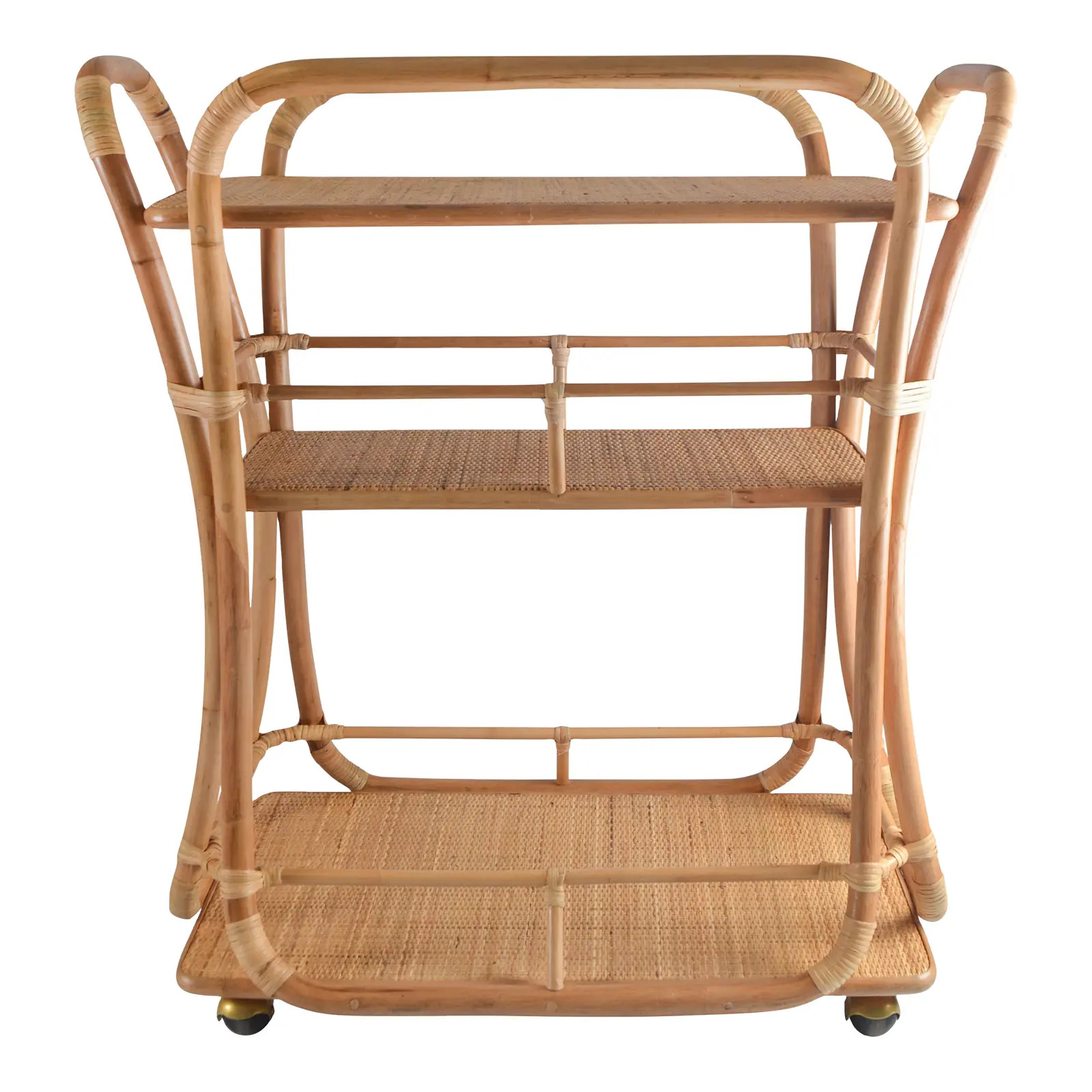 Edith Bar Cart in Natural | Chairish