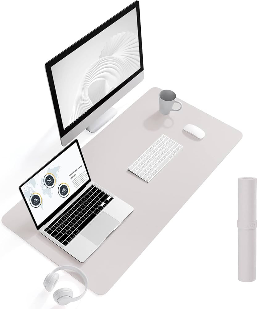 Non-Slip Desk Pad, Waterproof PVC Leather Desk Table Protector, Ultra Thin Large Mouse Pad, Easy ... | Amazon (US)