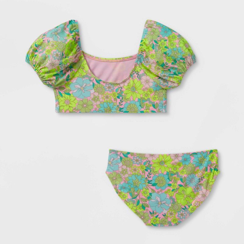 Girls' Floral Print 2pc Bikini Set - Cat & Jack™ | Target