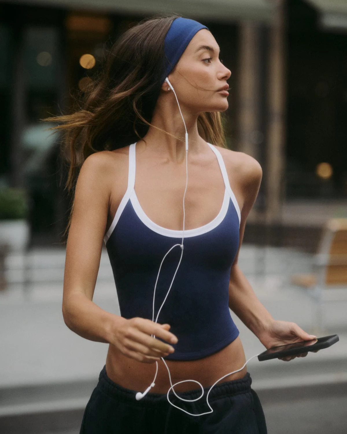 Serenity Camille Tank | Navy Two Tone | Crop Shop Boutique US