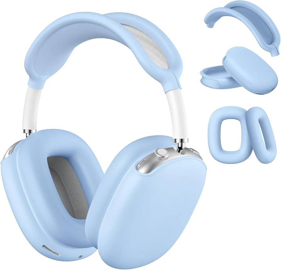 Silicone Case Cover for AirPods Max Case, Anti-Scratch Ear Pad Case Cover/Ear Cups Cover/Headband... | Amazon (US)