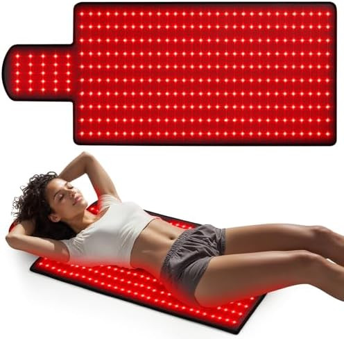 36.3"*15.8" Body Red Light Therapy Mat, Eligible Red Light Therapy Blanket, 325pcs 2in1 LEDs(660n... | Amazon (US)