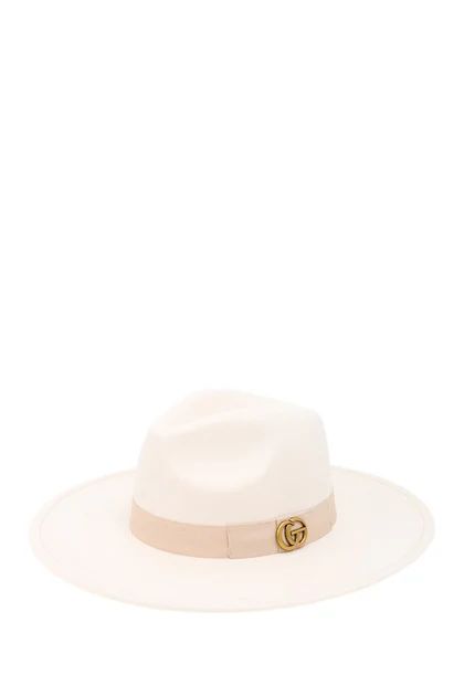 Jessica Fedora Hat - White | Stella Clothing Boutique
