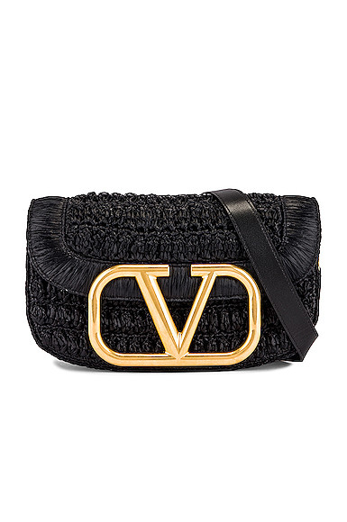 Valentino Supervee Shoulder Bag in Black | FWRD 