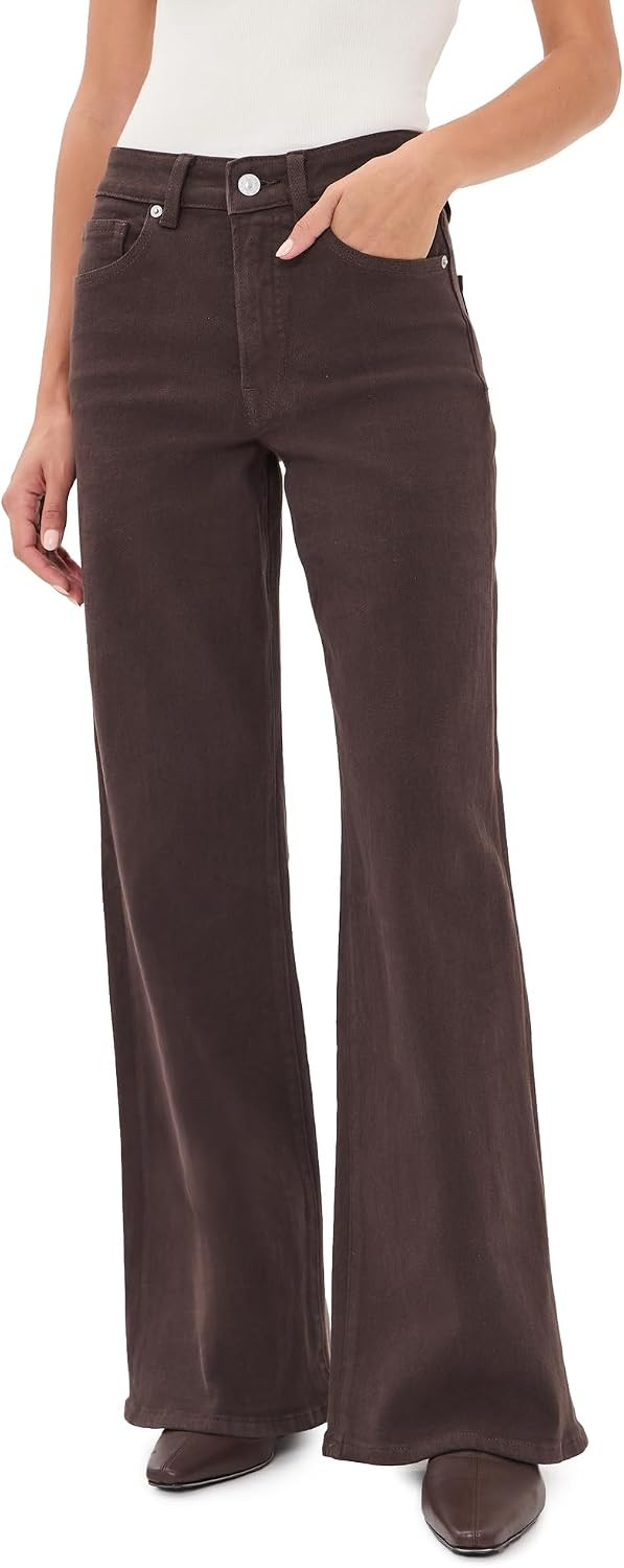 Good American Women's Good Waist Palazzo Ankle Jeans | Amazon (US)