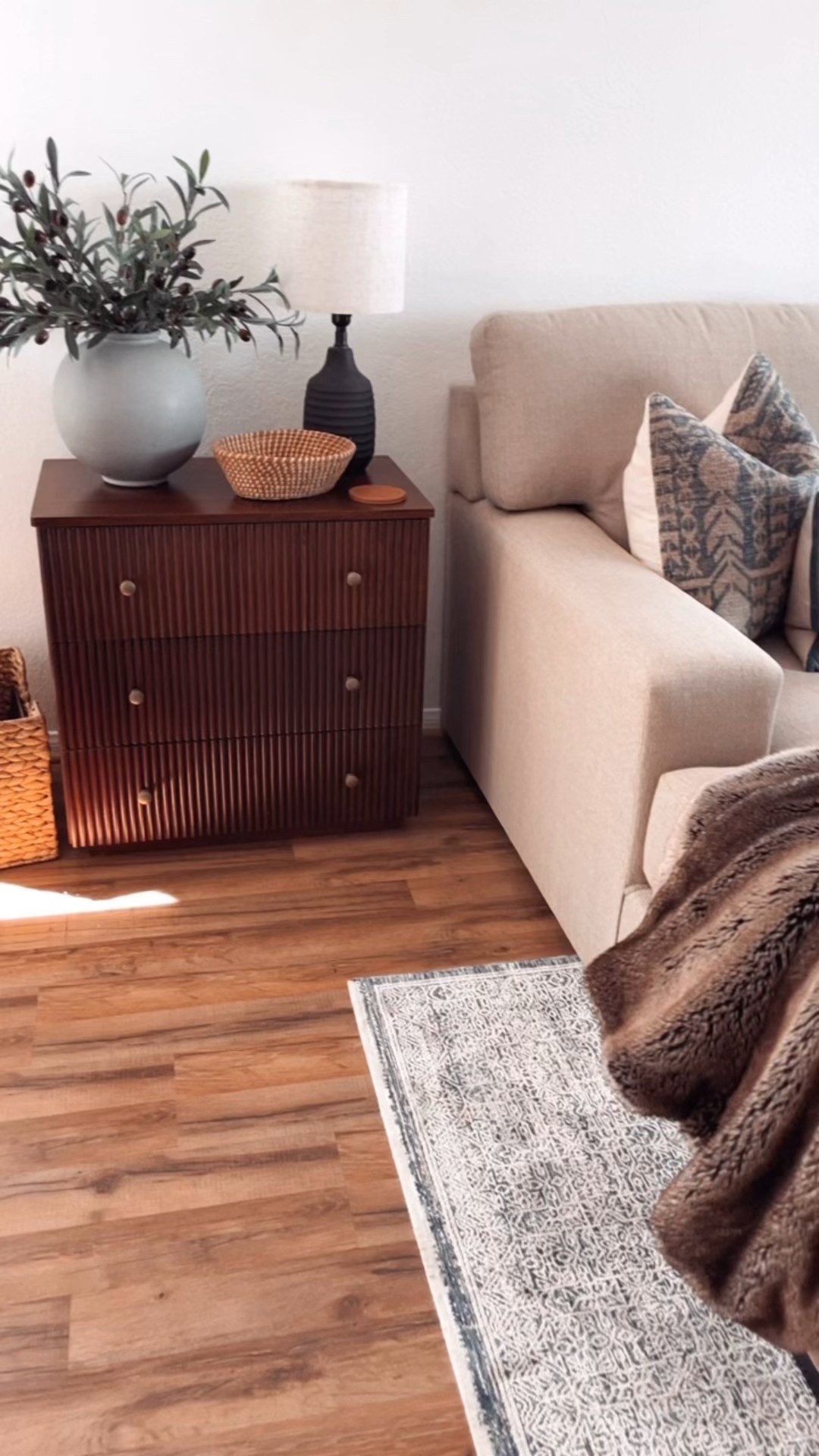 Small living room furniture including the Larce sectional chaise in fabric: Dune. Love this color and that it’s a performance fabric. The side table with drawers also makes a great nightstand. 

#LTKHome #LTKSaleAlert #LTKmomlife