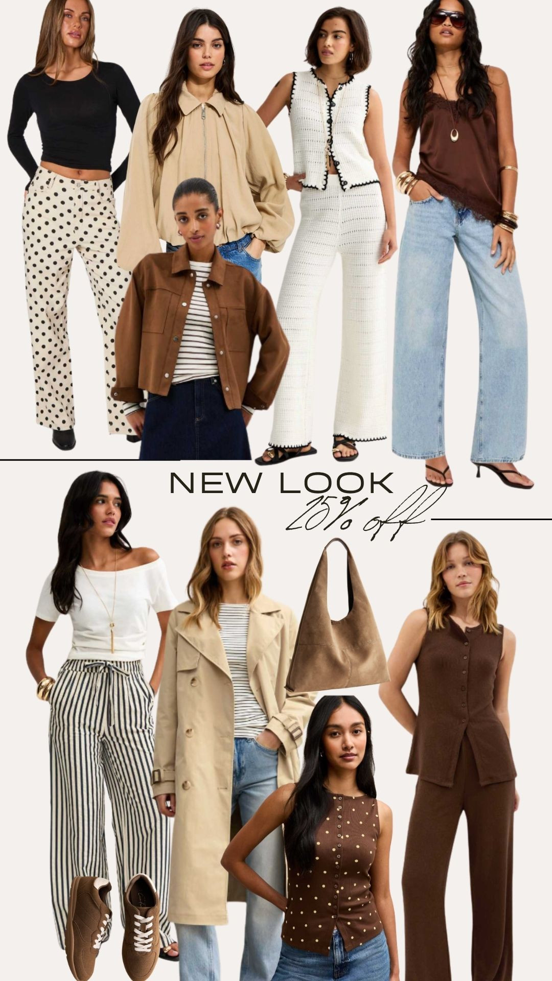 25% off at New Look until the 23rd of March 🌷

Wardrobe Staples, Spring Style, Spring Fashion, Spring Outfit, Jeans, Co-ord Sets, Polka Dot Jeans, Trench Coat, Spring Trends 

 #LTKuk #LTKspring #LTKeurope