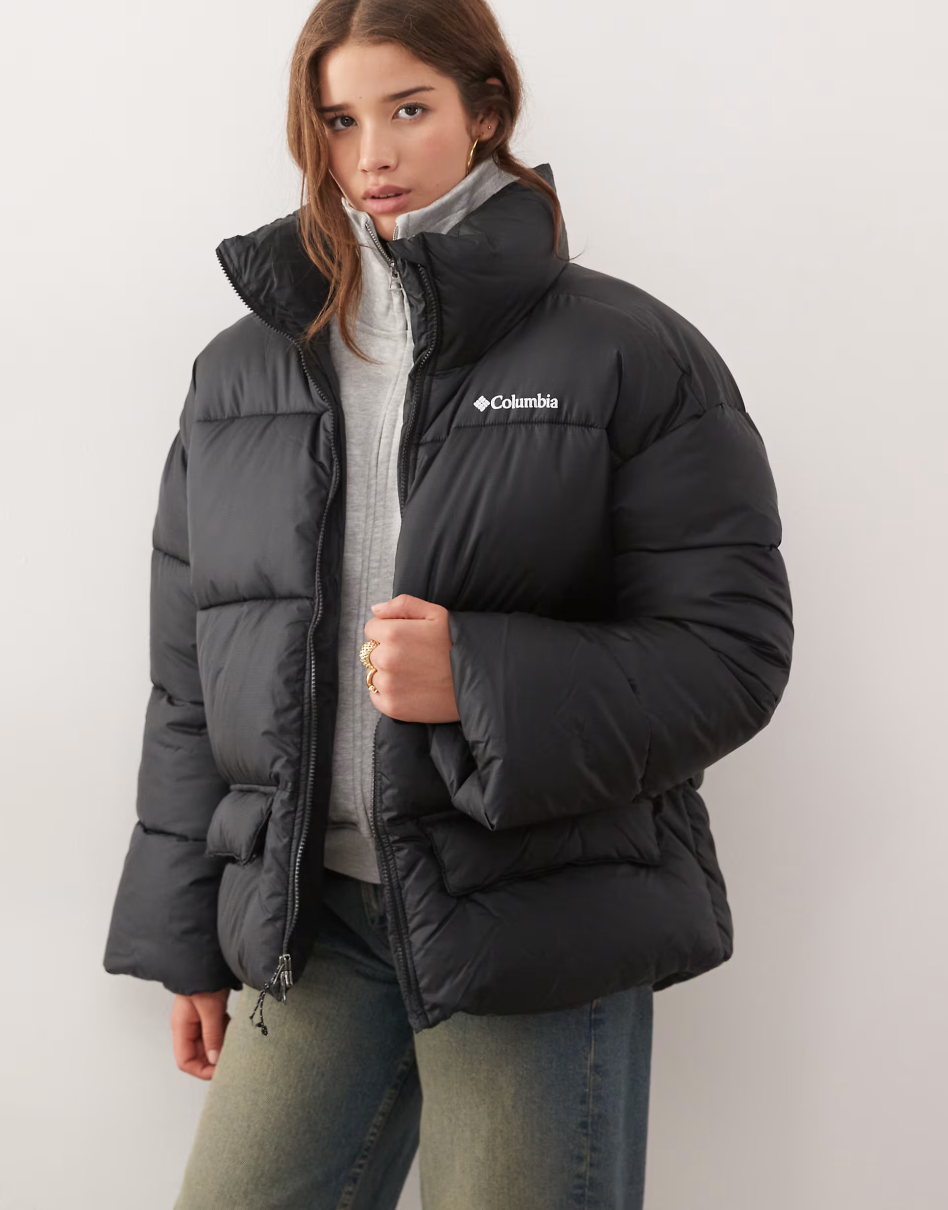 Columbia Surplus Puffect puffer jacket in black | ASOS (Global)