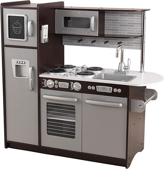 KidKraft Uptown Espresso Kitchen – Amazon Exclusive, Multi, 43 x 18 x 41 | Amazon (US)