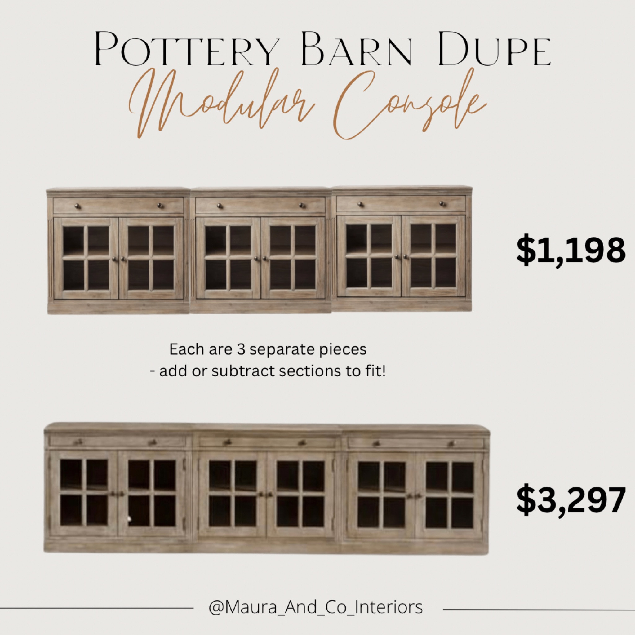 Pottery barn livingston media console dupe

Each console is separate from one another! Even the pottery barn ones!  

#dupe #potterybarn #samsclub #mediaconsole