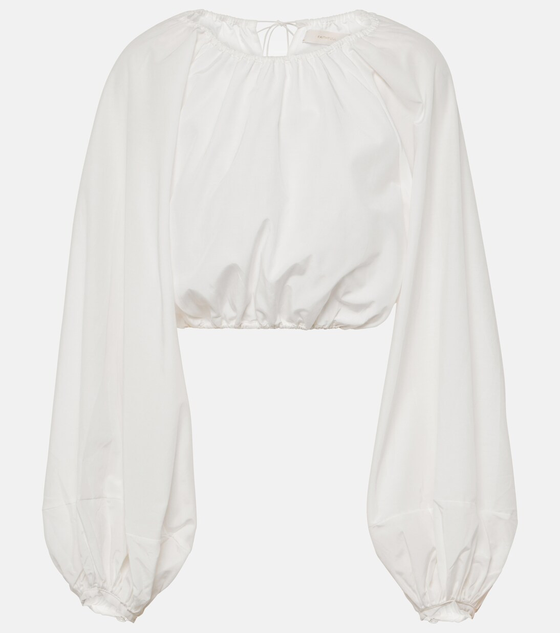 x Monikh Pereira silk and cotton crop top | Mytheresa (US/CA)