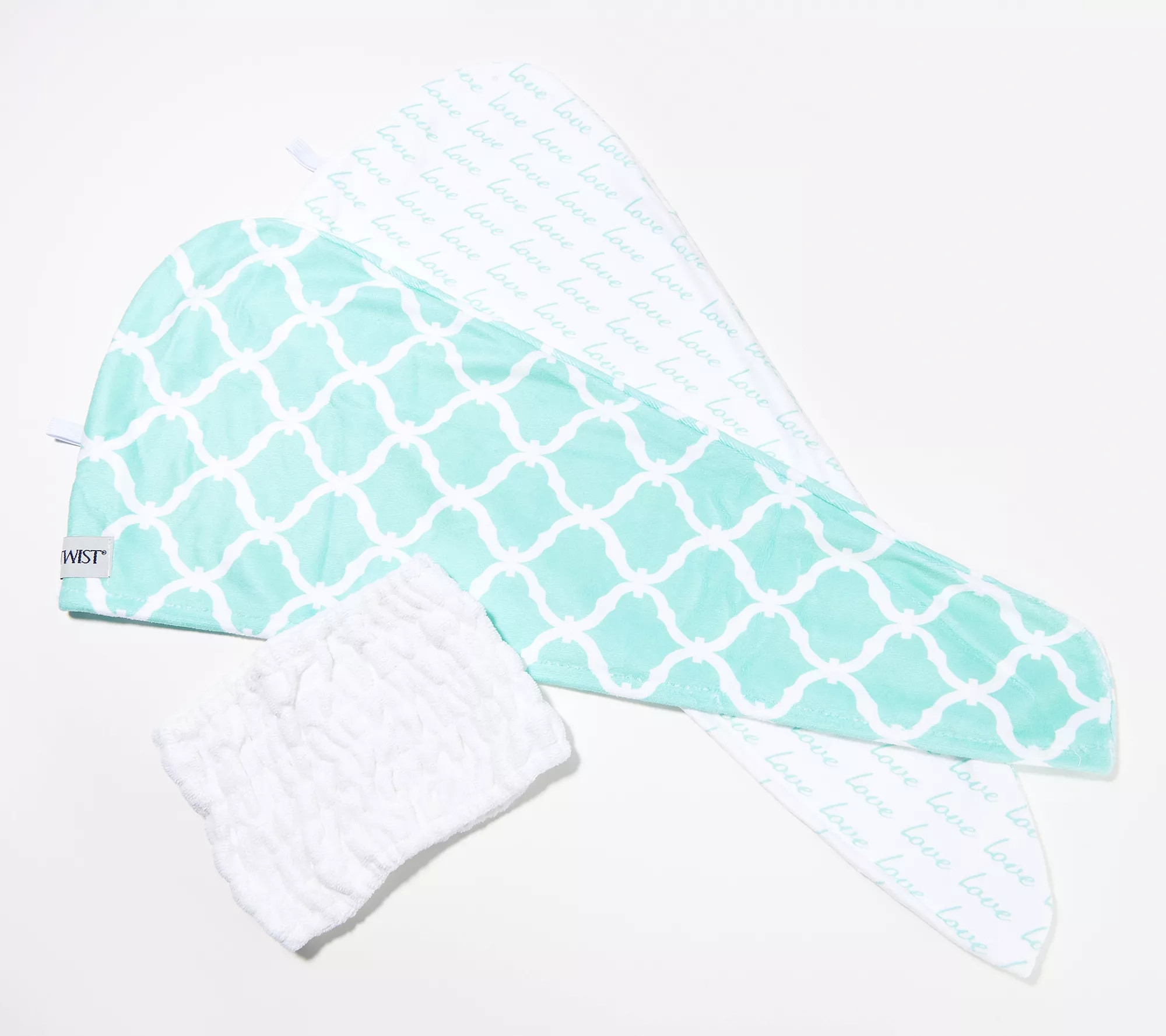 Turbie Twist Set of 3 Inspirational Hair Towel & Hair Band Set | QVC