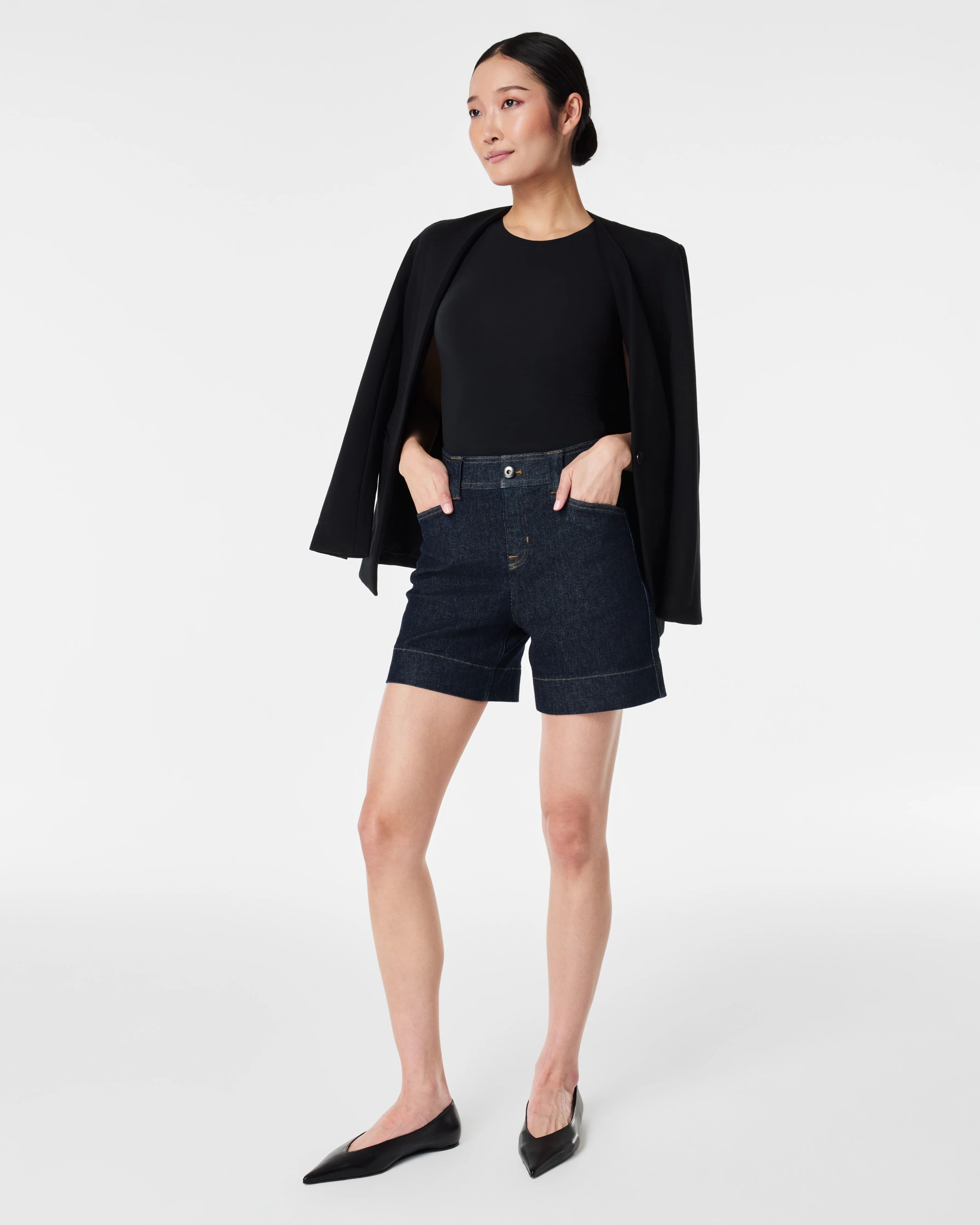 Denim Trouser Short, 6 | Spanx