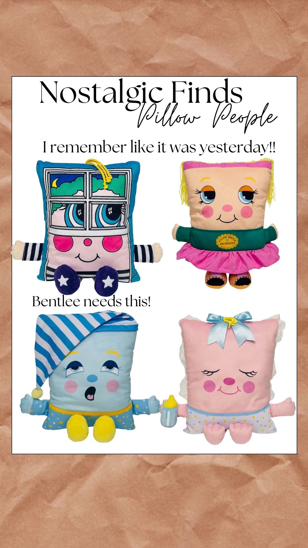 Great gift idea for toddlers! Nostalgic People Pillows! I remember these specifically the window one and want it for Bentlee! So cool!!! Toddler gift. Christmas gift for baby.

#LTKKids #LTKGiftGuide #LTKBaby