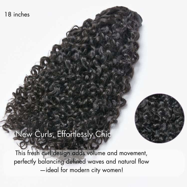 Messy Curly Invisible Seamless Clip in Extensions Human Hair | Luvmehair