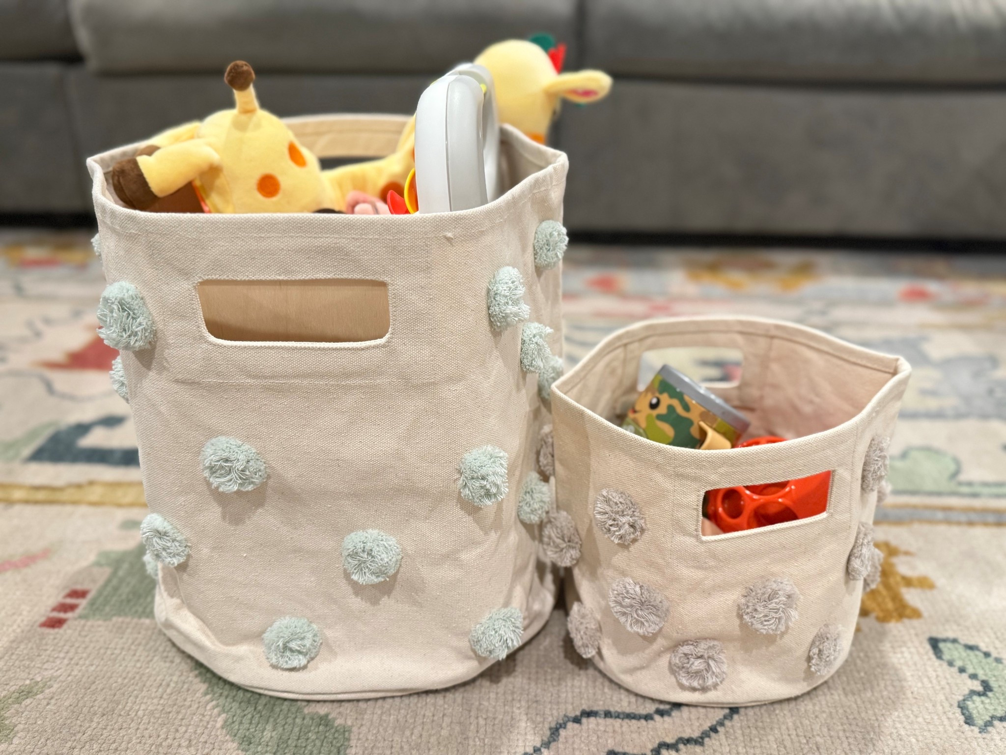 Organize their toys but make it cute with these tidy up baskets from Pehr! 🧸🚂🪀

#LTKmomlife #LTKHome #LTKKids