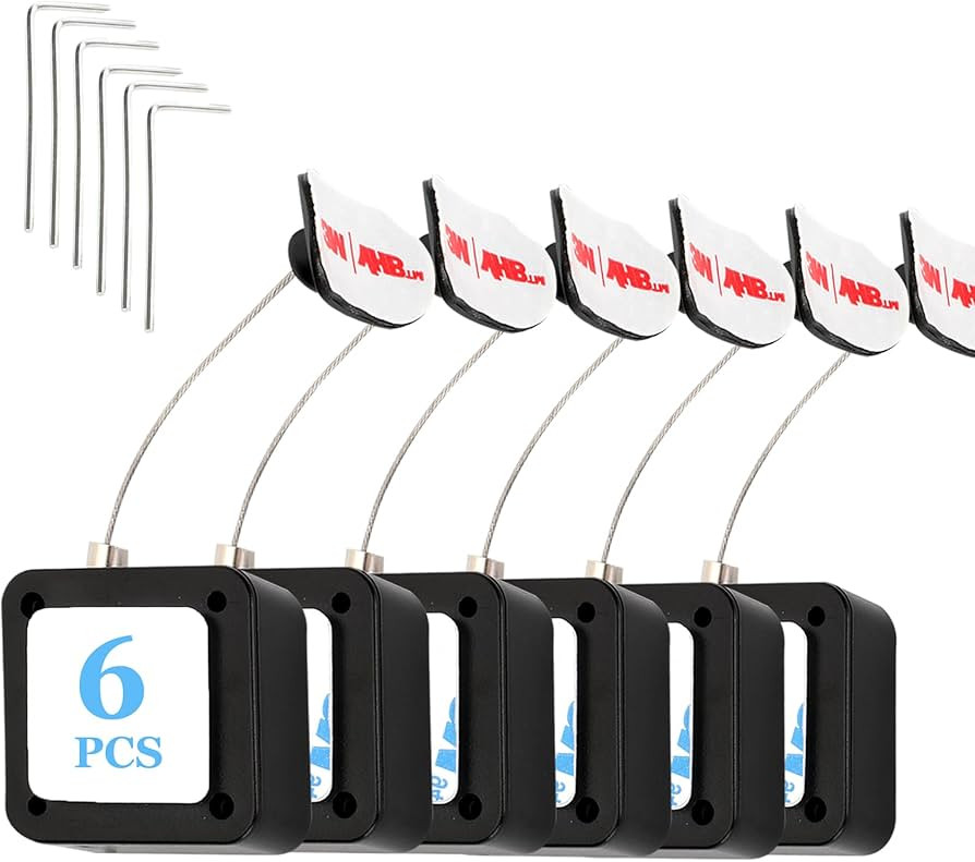 6.5 Ft Retractable Remote Control Safety Lock Tether, Remote Control Leash with Adjustable Lock S... | Amazon (US)