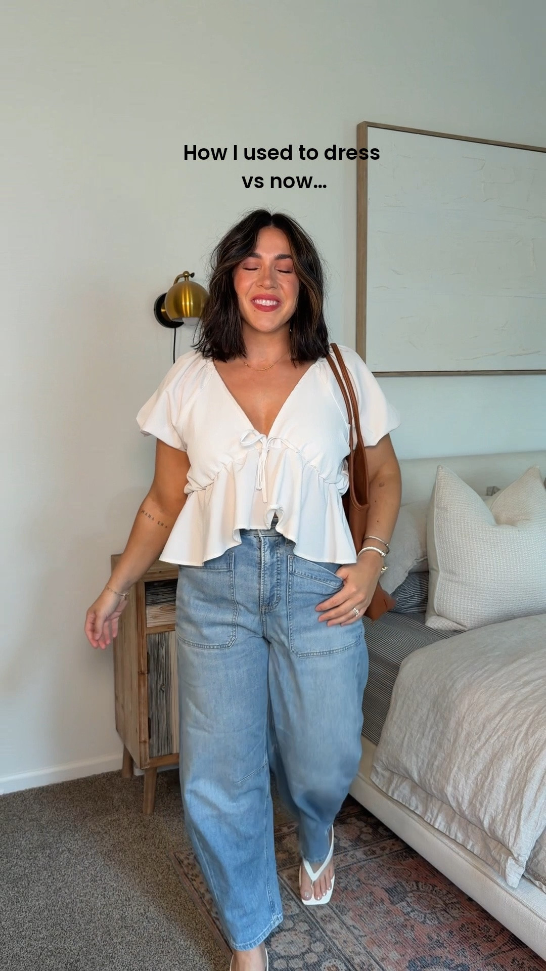 My size: M/L/10, I’m 5’5! 
Spanx code: NINAXSPANX 
Flowy Amazon pants: M (size down)

Easy elevated style for any body type but especially flattering for a boxy body!

#LTKgrwm #LTKMidsize #LTKootd