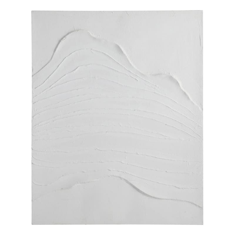 Crosby St. Gesso Monochromatic Impasto Canvas Wall Art, 31x39 | At Home