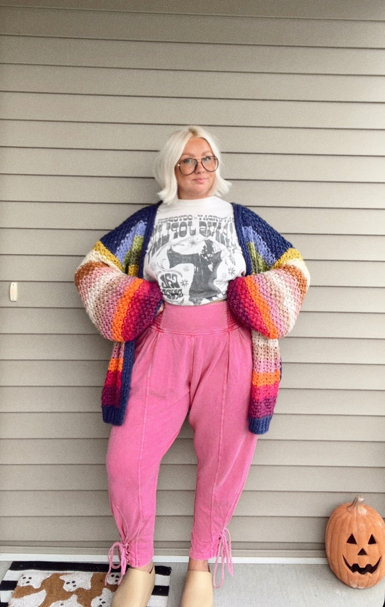 Pants are very old FP, and the tee is old also— use code TRISHADAWN for the cardigan! Wearing a XL  

#LTKFindsUnder50 #LTKMidsize #LTKFindsUnder100