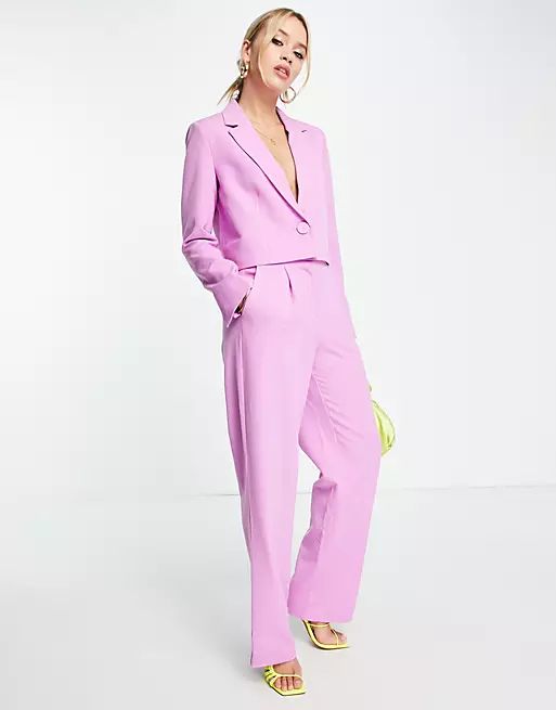 Y.A.S cropped blazer in lilac - part of a set | ASOS | ASOS (Global)