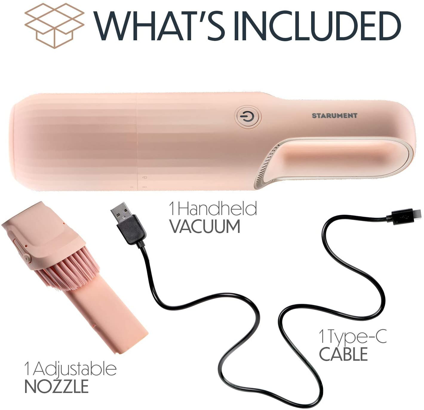 Portable Hand Vacuum Cleaner for Dust Pet Hair Dirt Home Car Interior, Furniture Lightweight Easy... | Walmart (US)