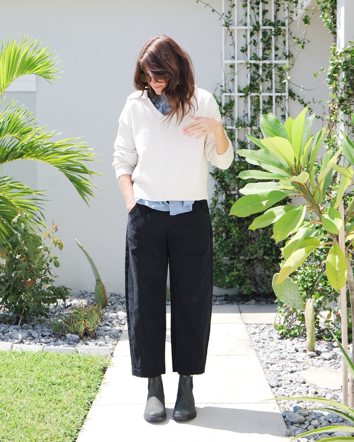 Chambray button up: medium
Sweater: small
Barrel pants: small
Blundstone dress boots

#LTKFindsUnder50 #LTKStyleTip #LTKdayinmylife