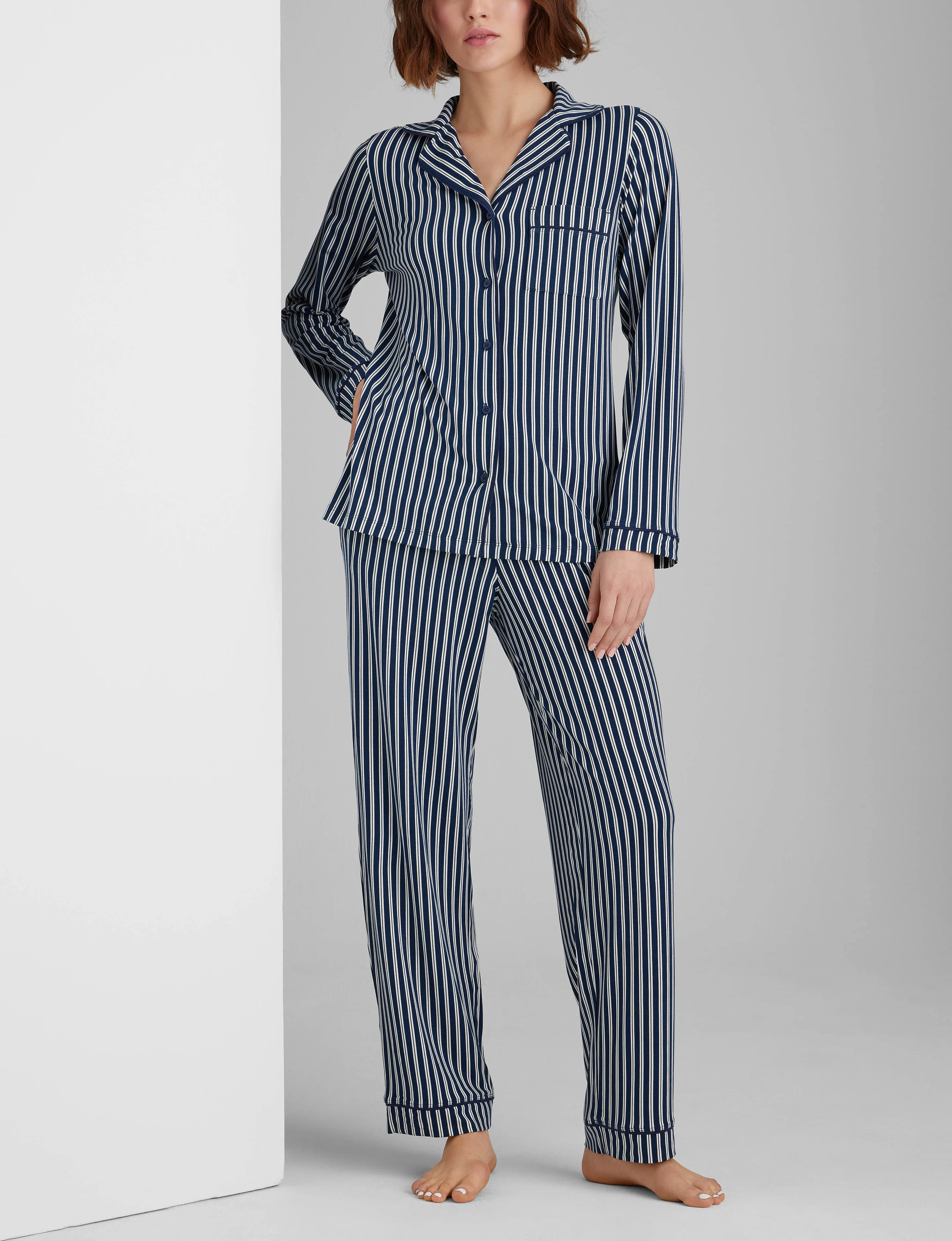 Women's Downtime Long Sleeve Pajama Top & Pant Set | Tommy John