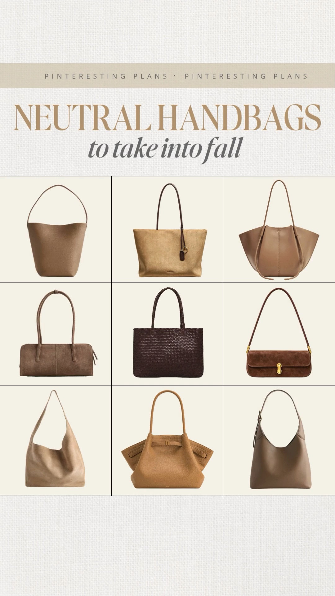 Neutral handbags to take into fall ￼

#LTKSeasonal #LTKootd #LTKOver40