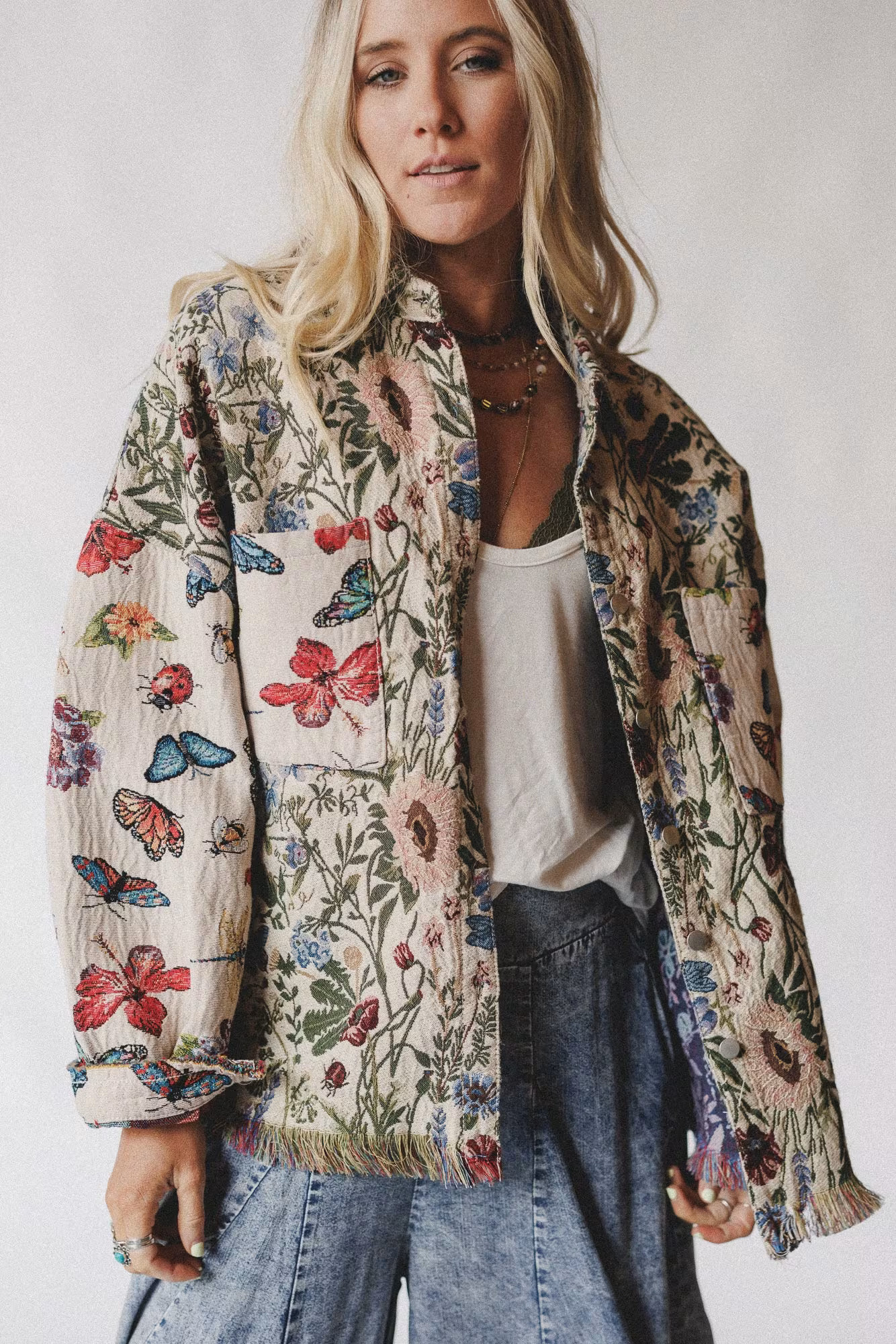 Butterfly Effect Jacquard Jacket — Three Bird Nest | Three Bird Nest