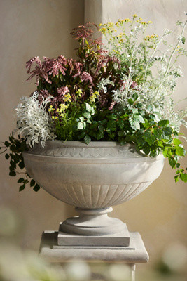 Washed Stone Urn Planter | Anthropologie (US)