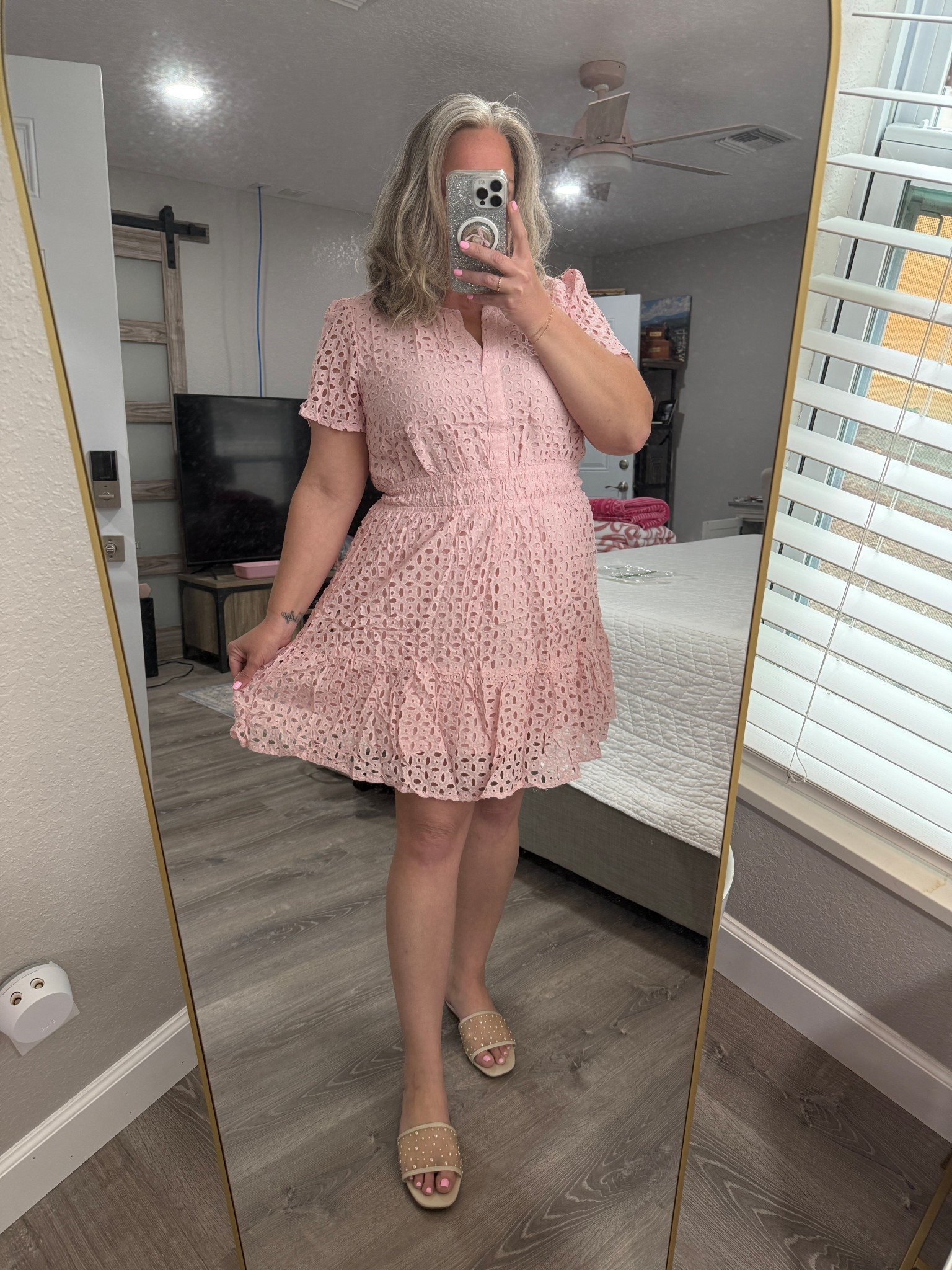 Amazon Spring Pink Dress. Target Spring Sandals  

Women's Elain Pearl Mesh Slide Sandals with Memory Foam insole - A New Day™ Cream 8.5

#LTKFindsUnder100 #LTKStyleTip #LTKSpringSale