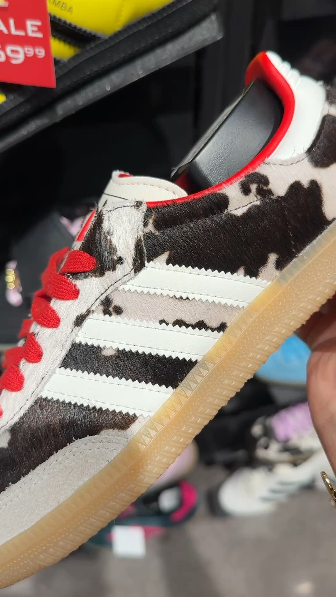 Adidas samba cow print 