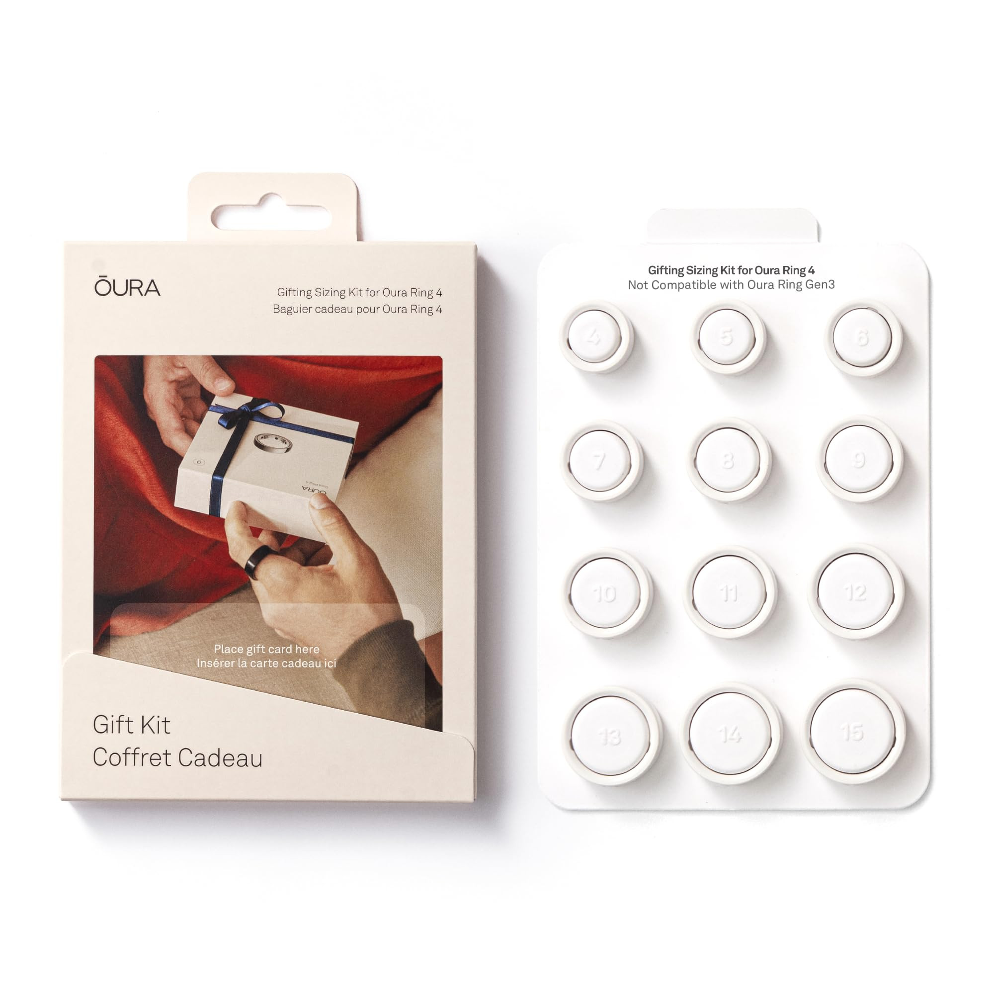 Oura Ring 4 Gifting Sizing Kit - Unique Sizing - Give The Gift of Health | Amazon (US)