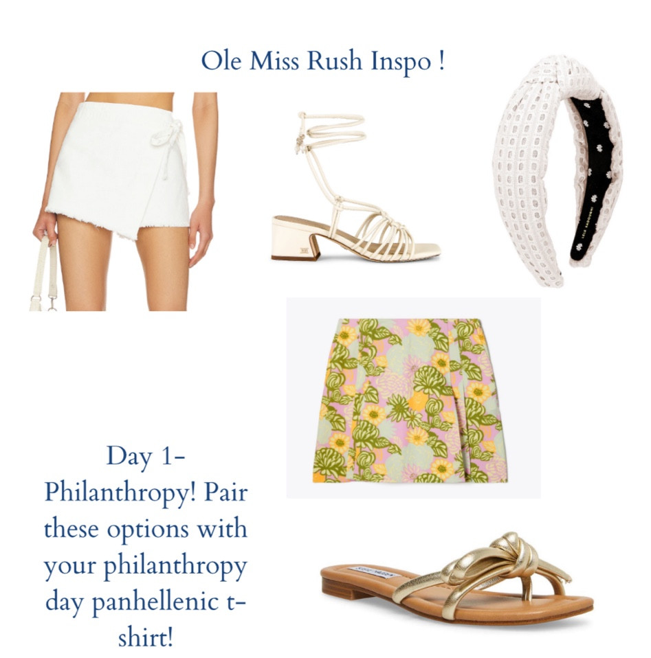 Ole Miss Philanthropy Round outfit inspo!!! Pair these with your Philanthropy day tshirt!! 