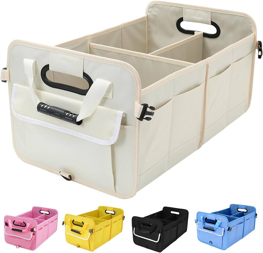 Organizador de maletero de automóvil, SUV, organizador de almacenamiento resistente para accesor... | Amazon (US)