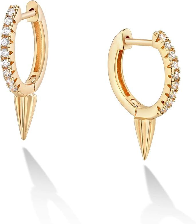 LOYATA Gold Huggie Hoop Earrings 14K Gold Filled Dainty Small Simple Hypoallergenic Jewelry Gift ... | Amazon (US)