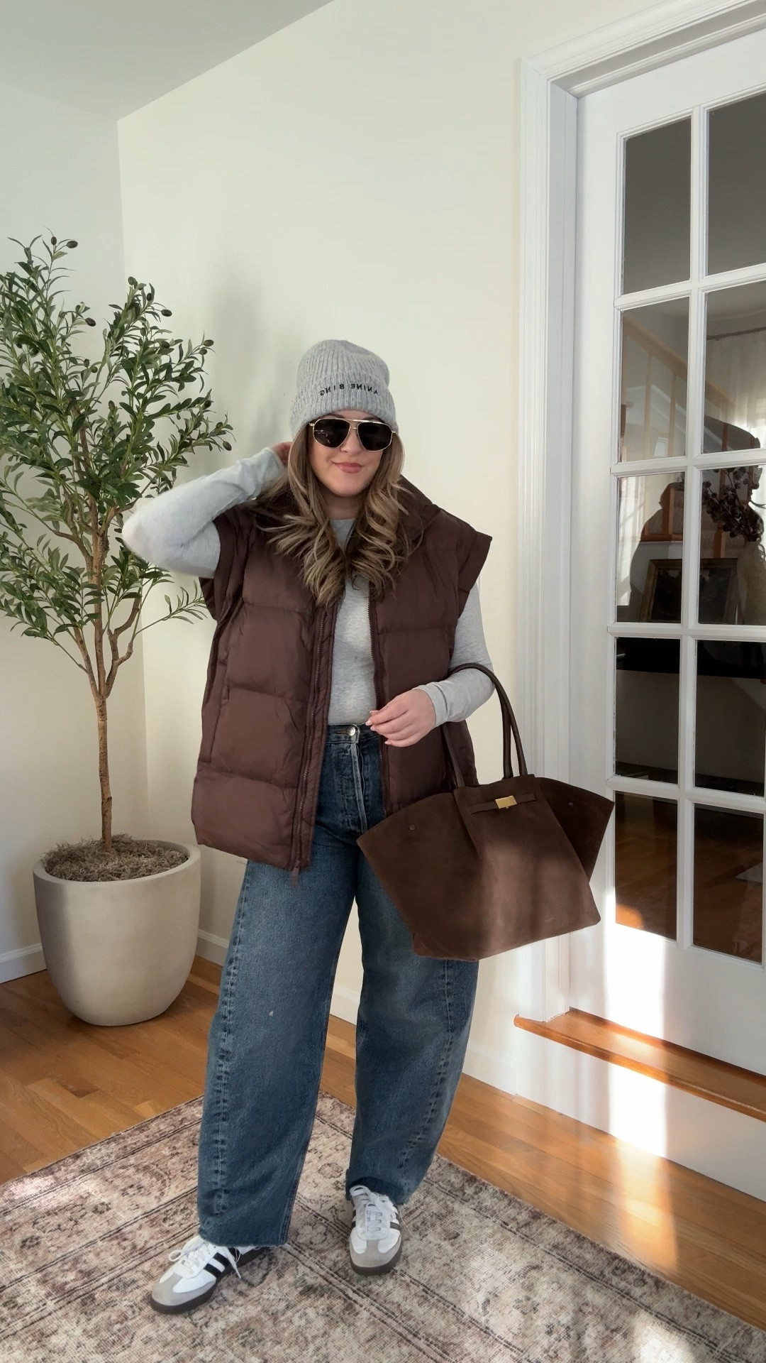 Casual puffer vest outfit. Small in vest (size down!!)

#LTKWatchNow #LTKSeasonal #LTKFindsUnder100