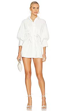 Free People Christi Shirt Dress in White from Revolve.com | Revolve Clothing (Global)