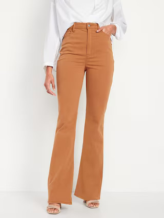 Higher High-Waisted Pop-Color Flare Jeans for Women | Old Navy (US)