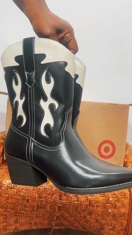 Shopping for affordable western boots? Grab these cowboy boots from Target for under $50. They’re true to size. I grabbed size 11 in both for a comfy fit with room around my calves. Highly recommend! 

#LTKfindsunder50 #LTKplussize #LTKshoecrush