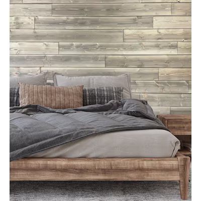 Design Innovations Weathered Grey Pine Wood Shiplap Wall Plank Kit (Coverage Area: 10.5-sq ft) | Lowe's