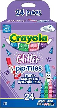 CreateOn Crayola Mini Magnetic PIP-Tiles, Building Set for Kids, Magnetic Building Toys for Kids,... | Amazon (US)