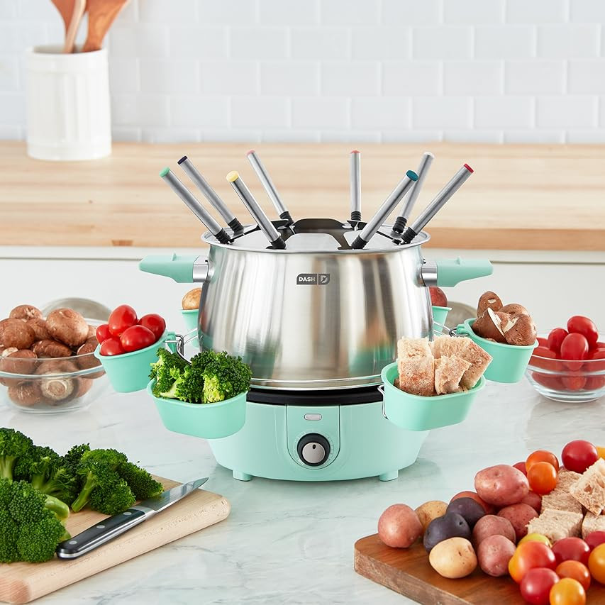 Cuisinart CFO-3SS Electric Fondue Maker, Brushed Stainless, 6.12" x 10.50" x 7.00" | Amazon (US)
