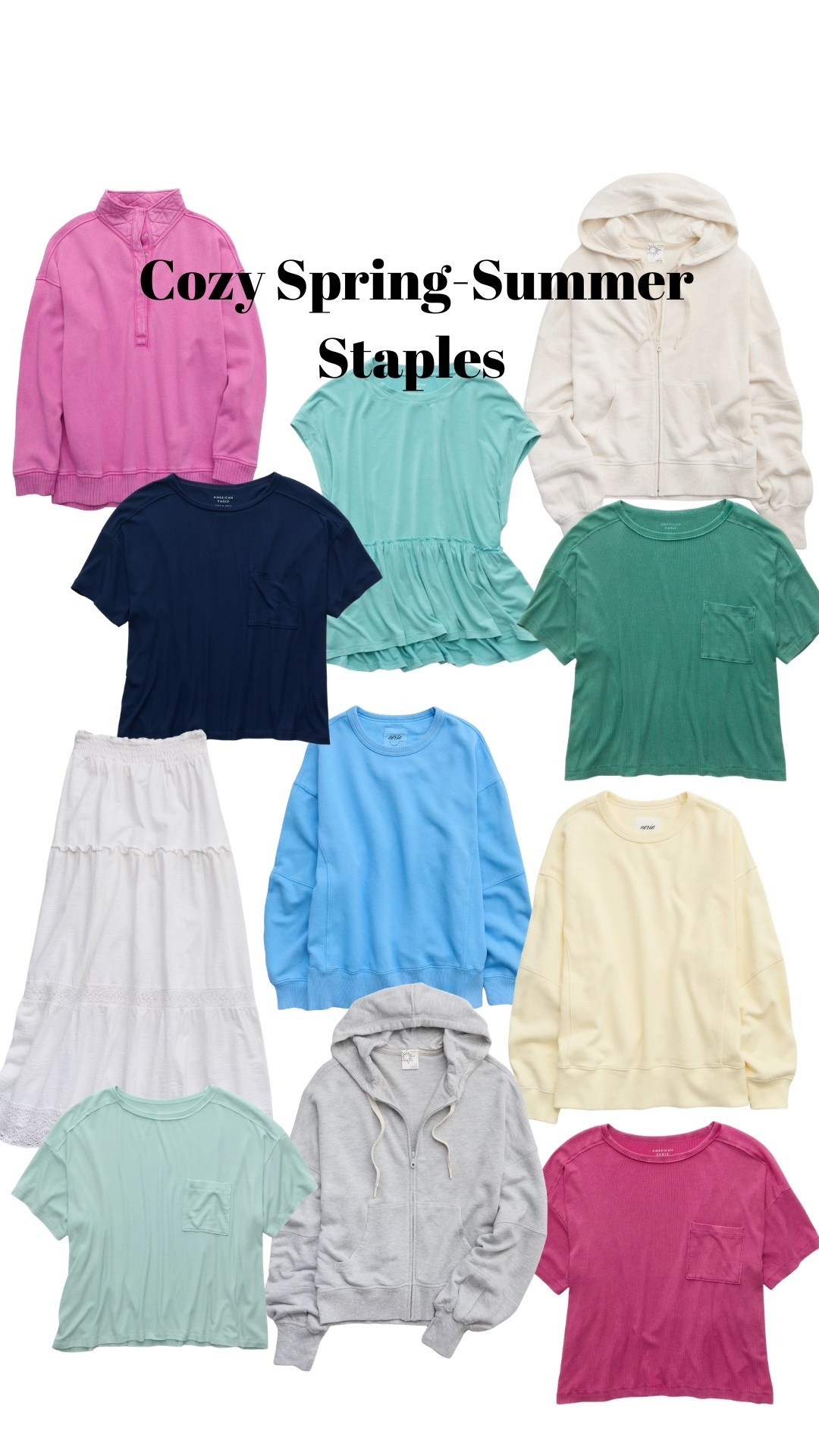 Cozy spring-summer staples from American Eagle + Aerie are extra 30% off right now! ☀️ These are perfect for everyday mom fits, comfy pregnancy outfits, school drop-off, errands, and all the casual cozy days. Linking my favorite easy pieces! 🩷 @American Eagle Outfitters @Aerie

#LTKmomlife #LTKBump #LTKootd