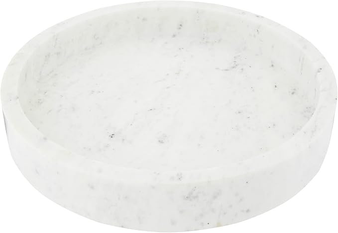 Amazon.com: Minimalist Round Carved Marble Tray or Charcuterie Board, White : Everything Else | Amazon (US)