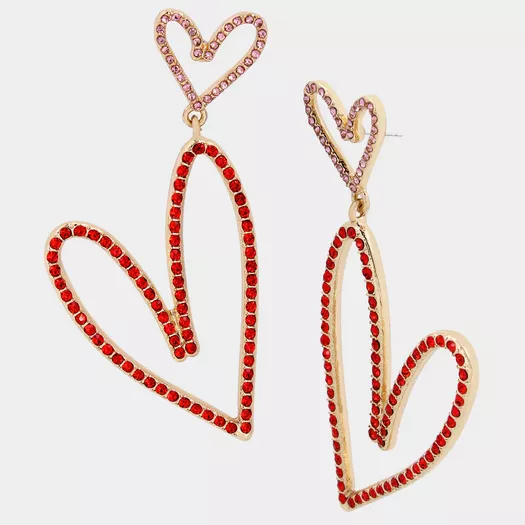 Louis Vuitton Lipstick Monogram Lambskin Embossed Sac Coeur Heart on Chain