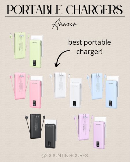 Traveling for long hours can drain your phones and other gadgets. Check out these portable chargers from Amazon for backup power!
#affordablefinds #travelmusthaves #mobileaccessory #techfinds

#LTKtravel #LTKfindsunder50 #LTKGiftGuide