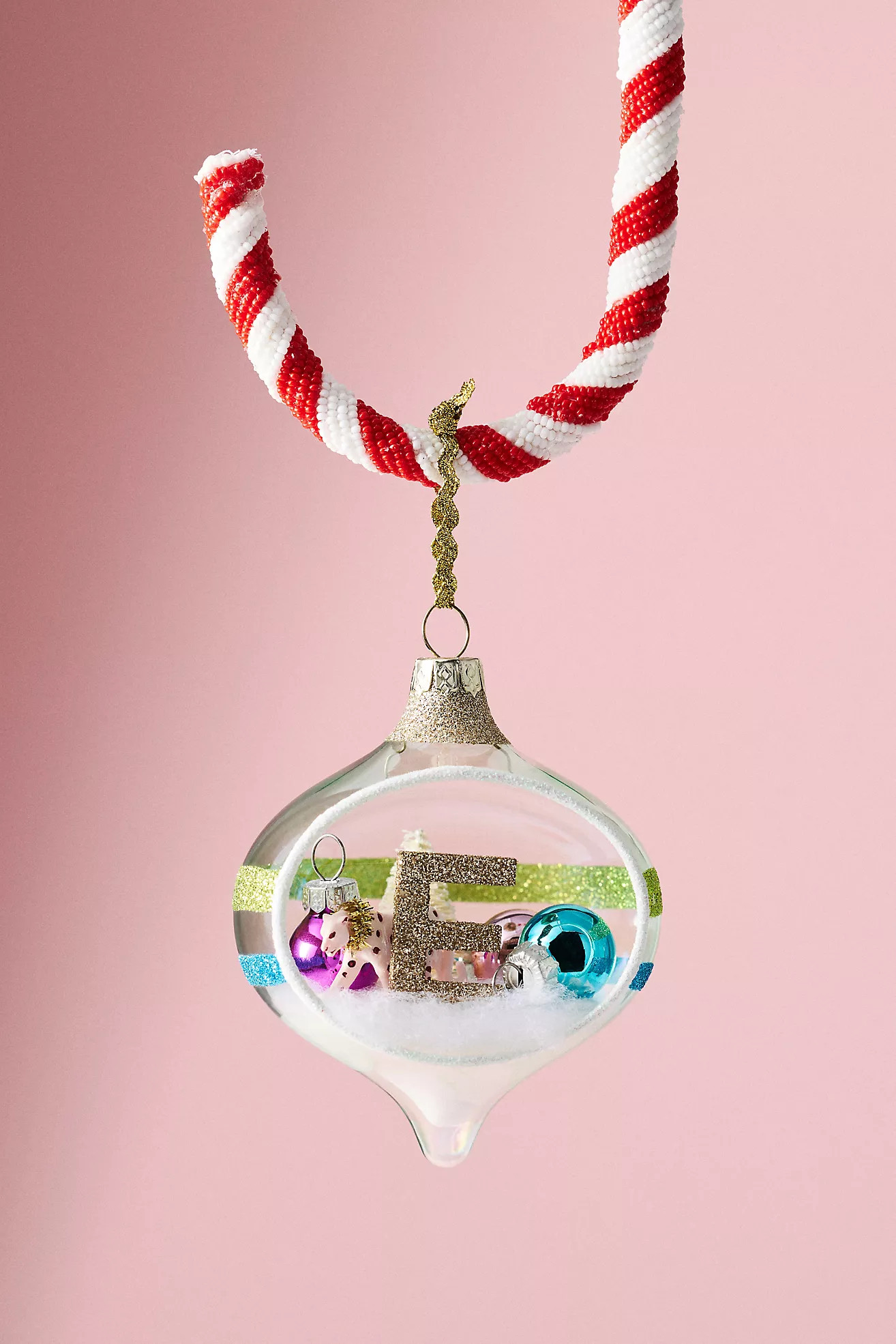 Party Animal Monogram Ornament | Anthropologie (US)